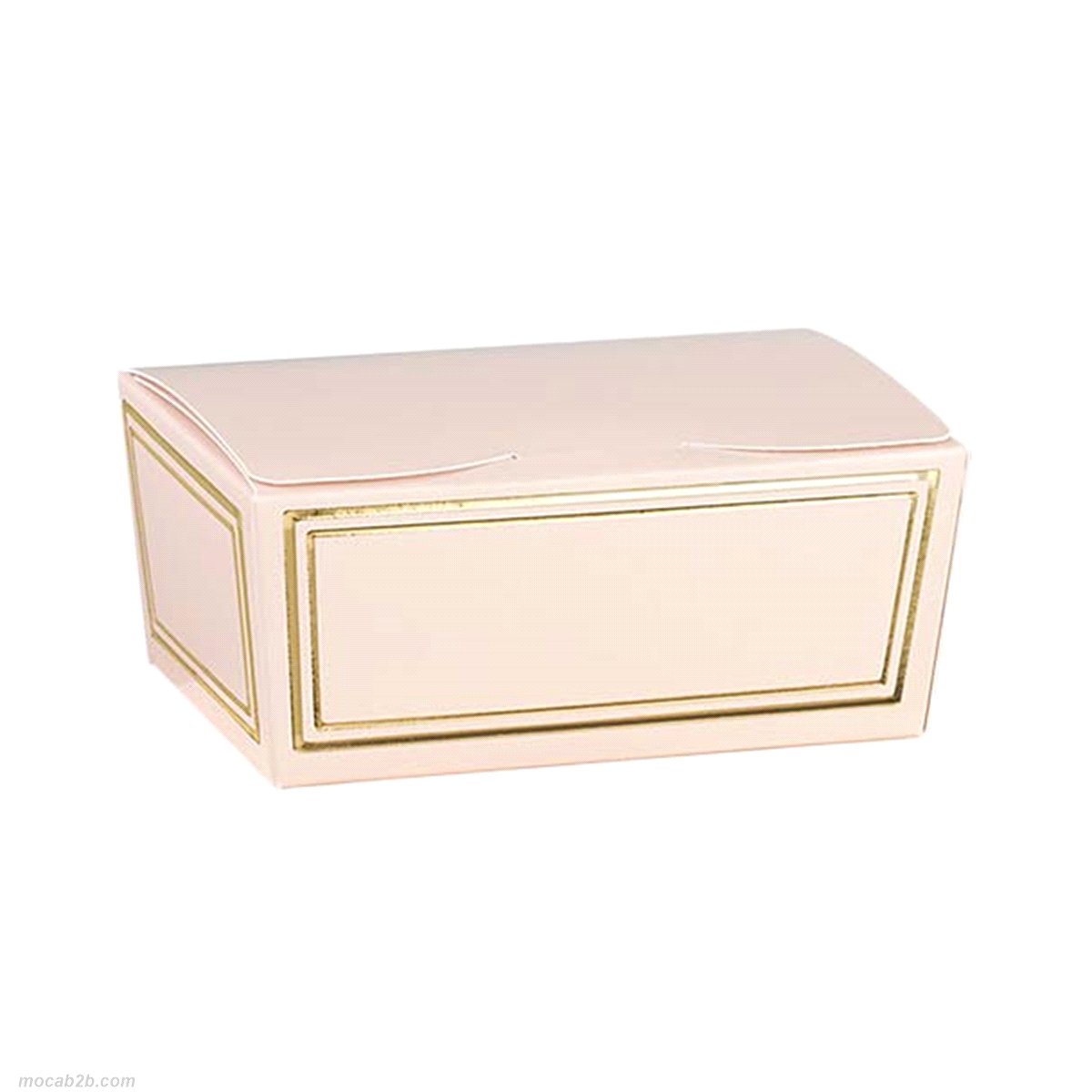Scatola in cartoncino teso o pvc con fondo ad incastro, per contenere praline, prodotti dolciari. 