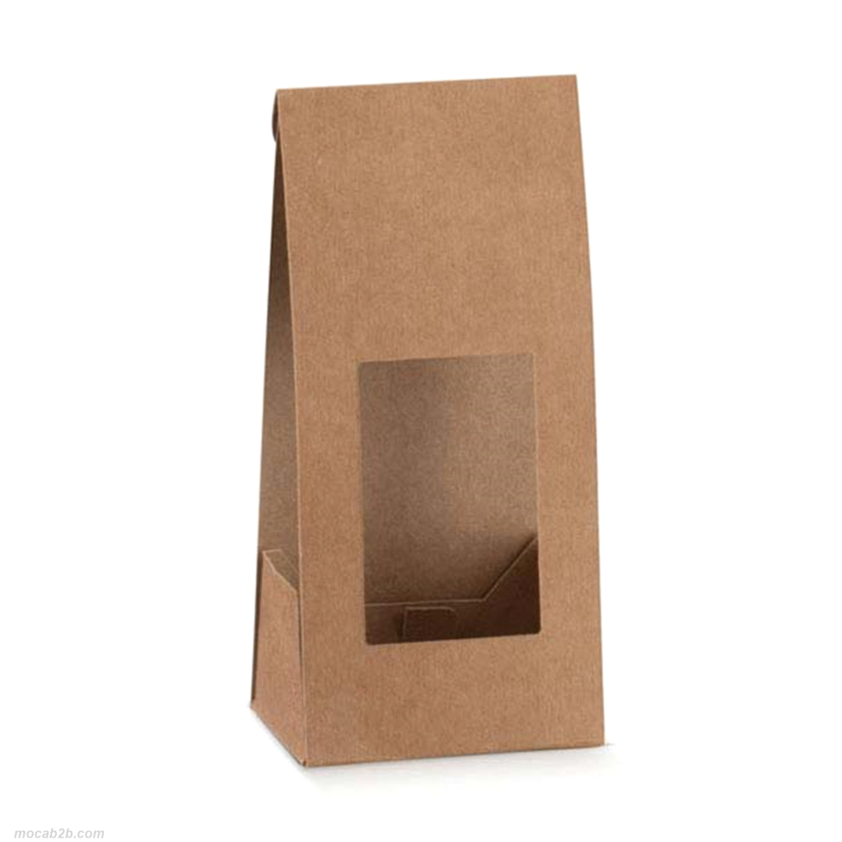 Fascetta auto montante in cartoncino teso per contenere sacchetti di caramelle, cioccolatini, biscotti o altri prodotti dolciari.
 