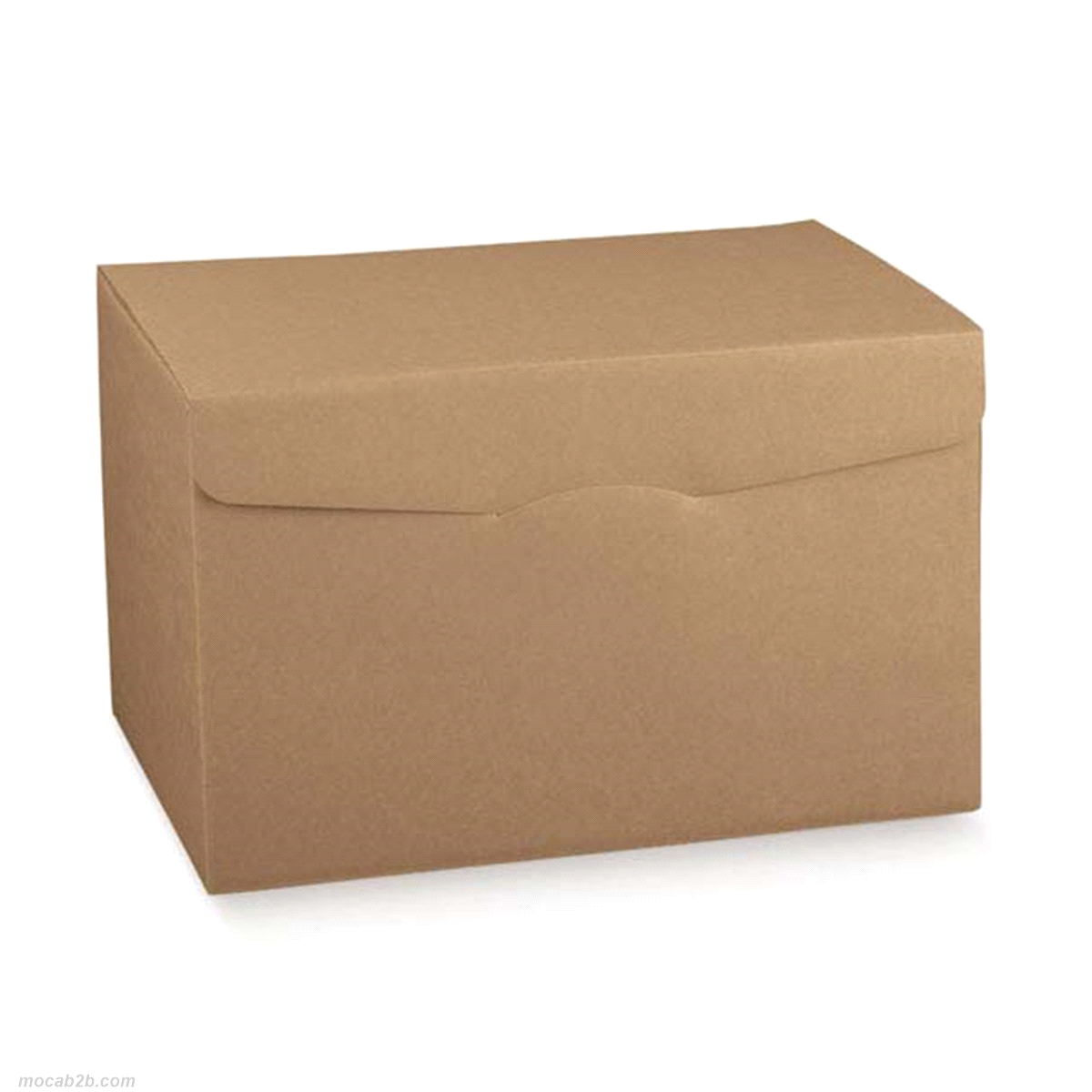 Scatola in cartone accoppiato per confezionare prodotti enogastronomici vari, oggetti, abbigliamento, archivio. Nei tre formati più grandi viene fornita con 2 pezzi di cartone da utilizzare come rinforzo per il fondo della scatola.
 