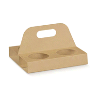 Può contenere 4 bicchierini da caffè espresso.
 