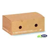 Porta crocchette e porta fritti, 100% biodegradabile e compostabile, ideale per l