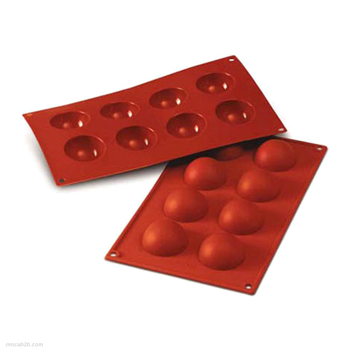 Stampo dimensioni: Ø 50 mm x h25mm - Cavity: 8 / Vol. Cavity: 30ml. Utilizzabile in forno / microonde - Utilizzabile in congelatore / abbattitore - Lavabili in lavastoviglie 