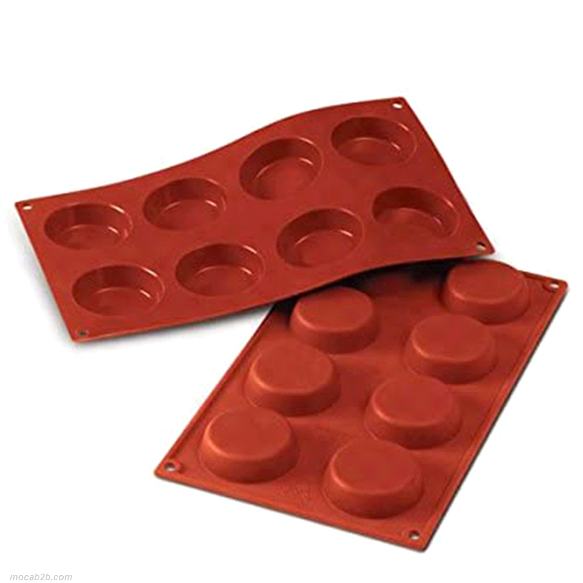Stampo dimensioni:Ø60mm x h17 mm - Cavity: 8 /Vol. Cavity: 42ml. Utilizzabile in forno / microonde - Utilizzabile in congelatore / abbattitore - Lavabili in lavastoviglie 
