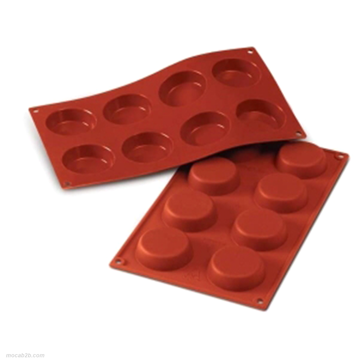 Stampo dimensioni:Ø 79 mm x h18 mm - Cavity: 6 /Vol. Cavity: 72ml. Utilizzabile in forno / microonde - Utilizzabile in congelatore / abbattitore - Lavabili in lavastoviglie 