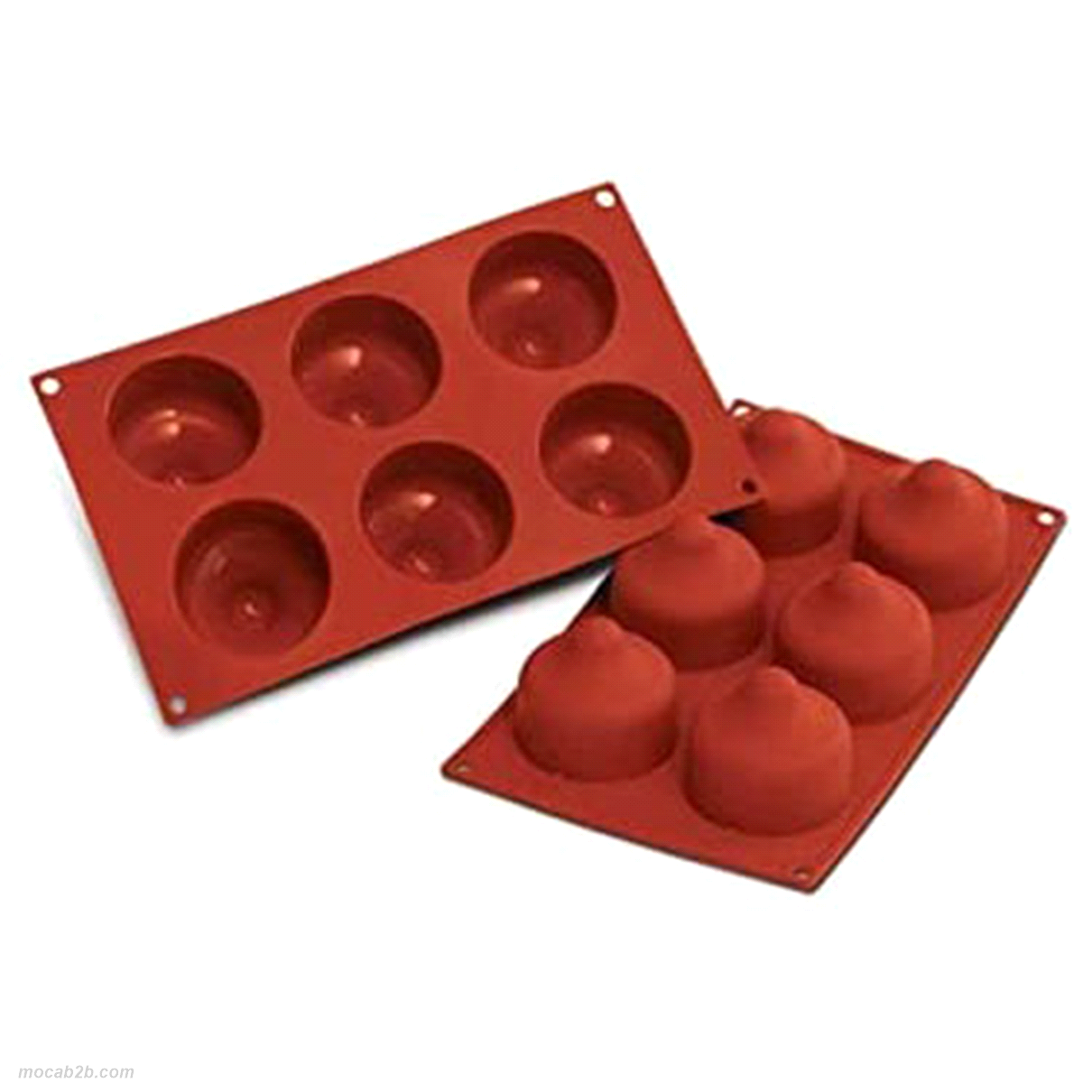 Stampo dimensioni: Ø70mm x h57 mm - Cavity: 6 /Vol. Cavity: 183ml. Utilizzabile in forno / microonde - Utilizzabile in congelatore / abbattitore - Lavabili in lavastoviglie 
