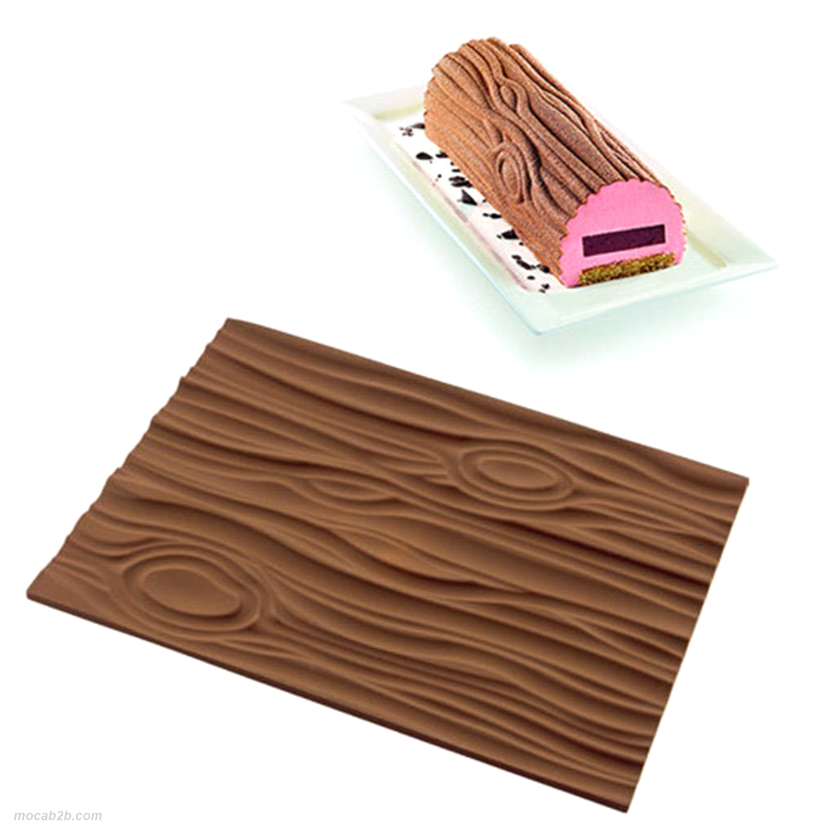  Per i vostri dolci delle feste, grazie al tappetino MAGIC WOOD MAT e con un semplice gesto realizzerete un trama legno davvero realistica ed armoniosa.Dimensioni: 250 x 185 h 6 mm 