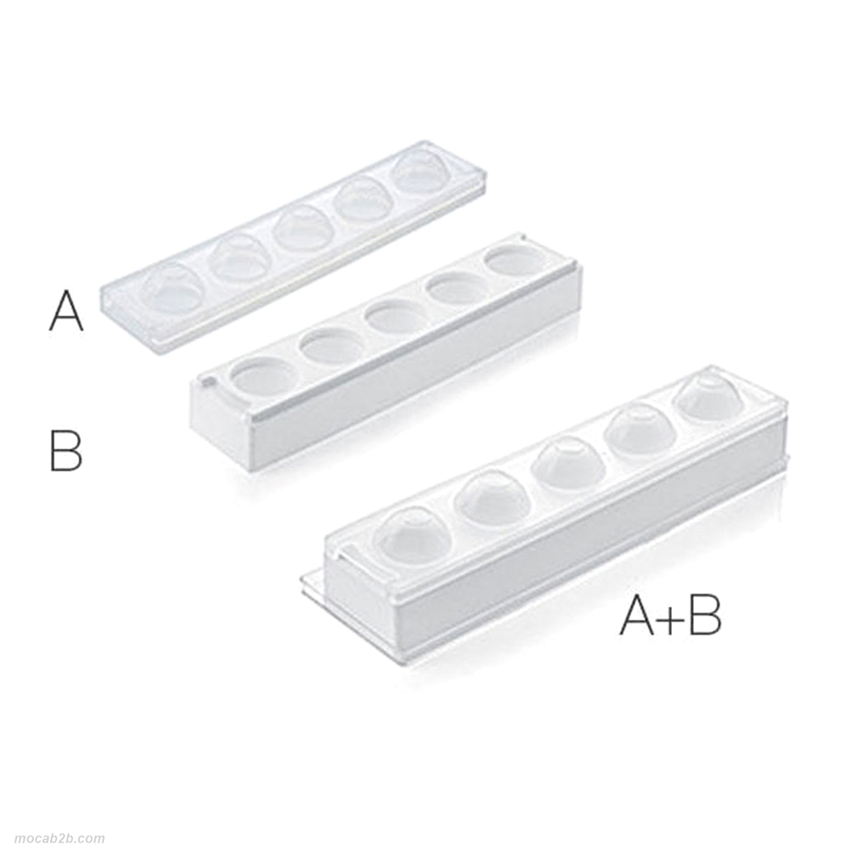 Lo stampo in silicone che permette di creare dei dessert al piatto o delle eleganti monoporzioni, a forma di uovo. 