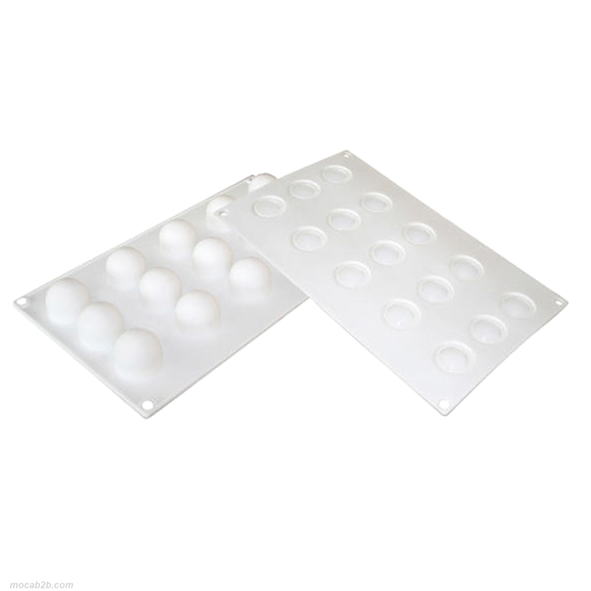 Stampo in silicone bianco per realizzare 15 mini truffles. 