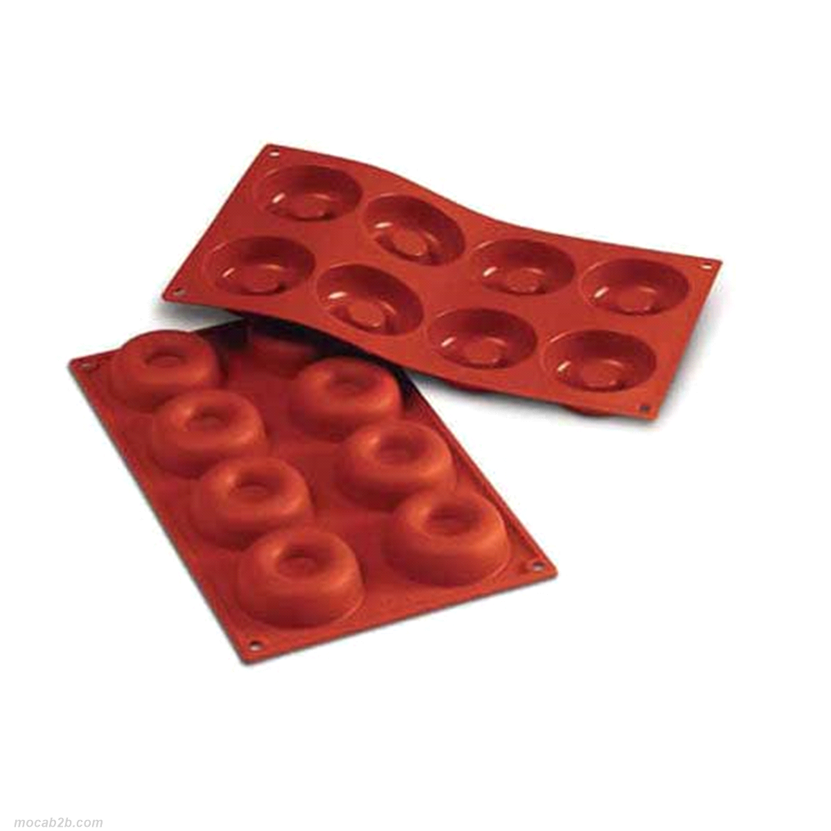 Stampo dimensioni: Ø 65mm x h21mm - Cavity: 8 /Vol. Cavity: 50ml. Utilizzabile in forno / microonde - Utilizzabile in congelatore / abbattitore - Lavabili in lavastoviglie 