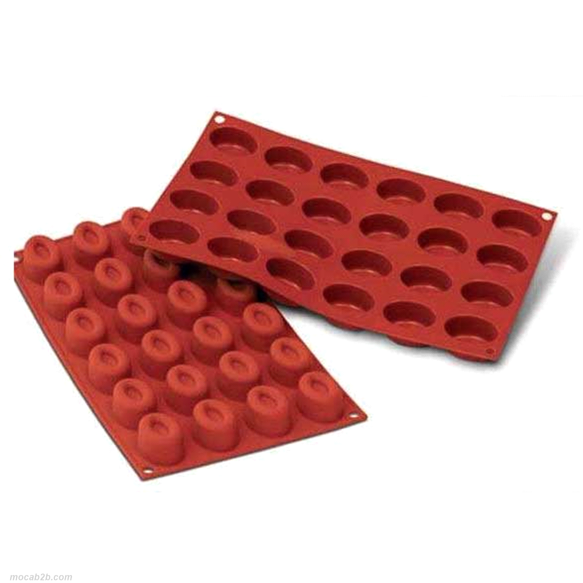 Stampo dimensioni: 44mm x 32mm x h24,5mm Cavity: 24 / Vol. Cavity: 16ml. Utilizzabile in forno / microonde - Utilizzabile in congelatore / abbattitore - Lavabili in lavastoviglie 
