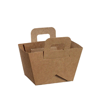 Kaba S per finger e monoporzioni in cartone kraft - fornita stesa è facile e veloce da montare 95x45x55 mm. 