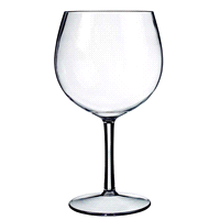 Bicchiere Baloon infrangibile 700 ml - H200 Ø87,32mm riutilizzabile e lavabile in lavastoviglie per minimo 100 volte. 
