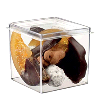 Coperchio per mini cube trasparente da 70ml confezione da 200pz. 