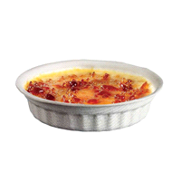 Ramequin in polpa di canna laminata PLA resite ai liquidi
e grassi - 65 ml - Ø 89x32 mm - 100%BIO. Microonde 800w3.Forno max +150°C. 