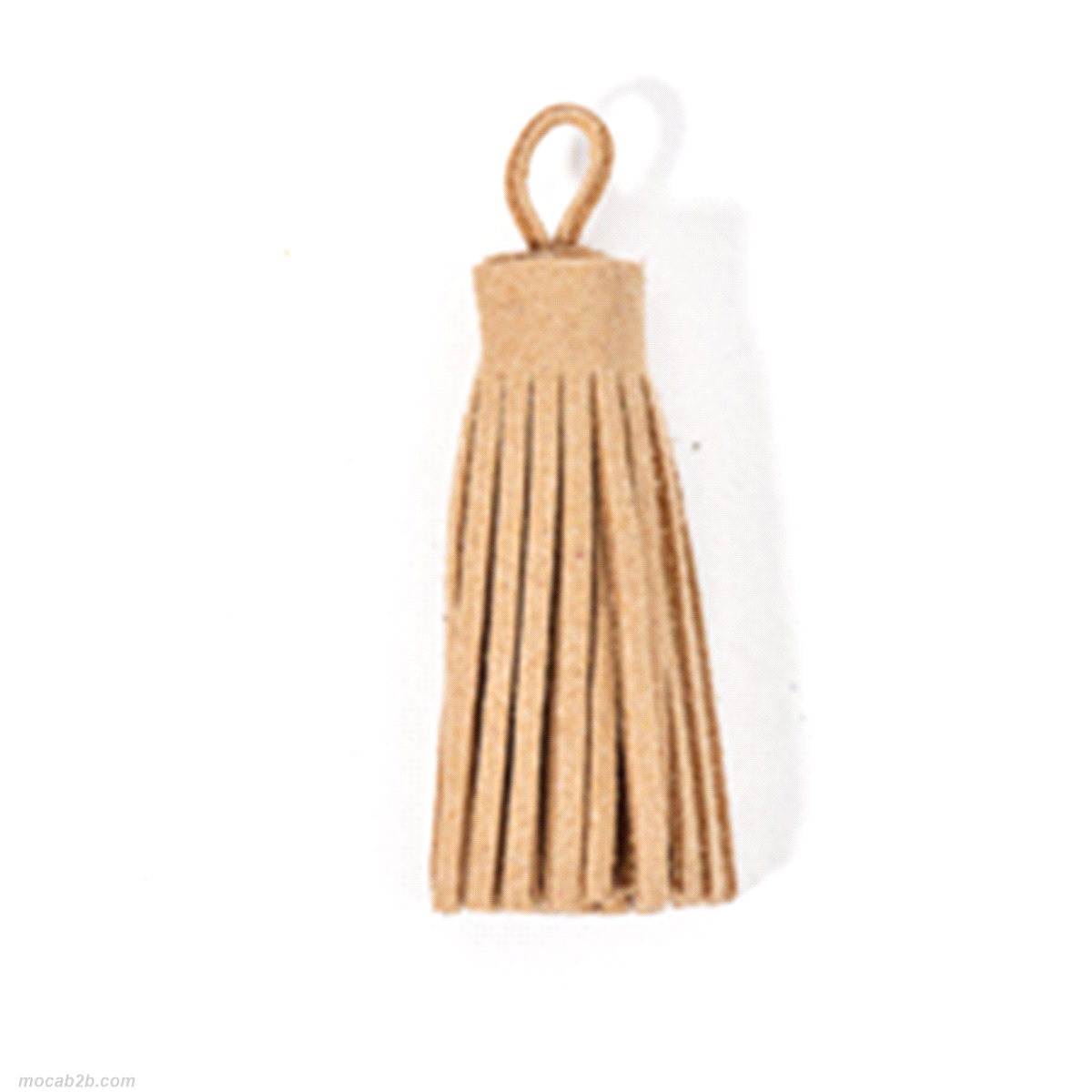 TASSELLO FINTA PELLE NATURALE5cmx5pz 