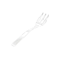 Forchettina trasparente da finger food conf. da 500pz. 