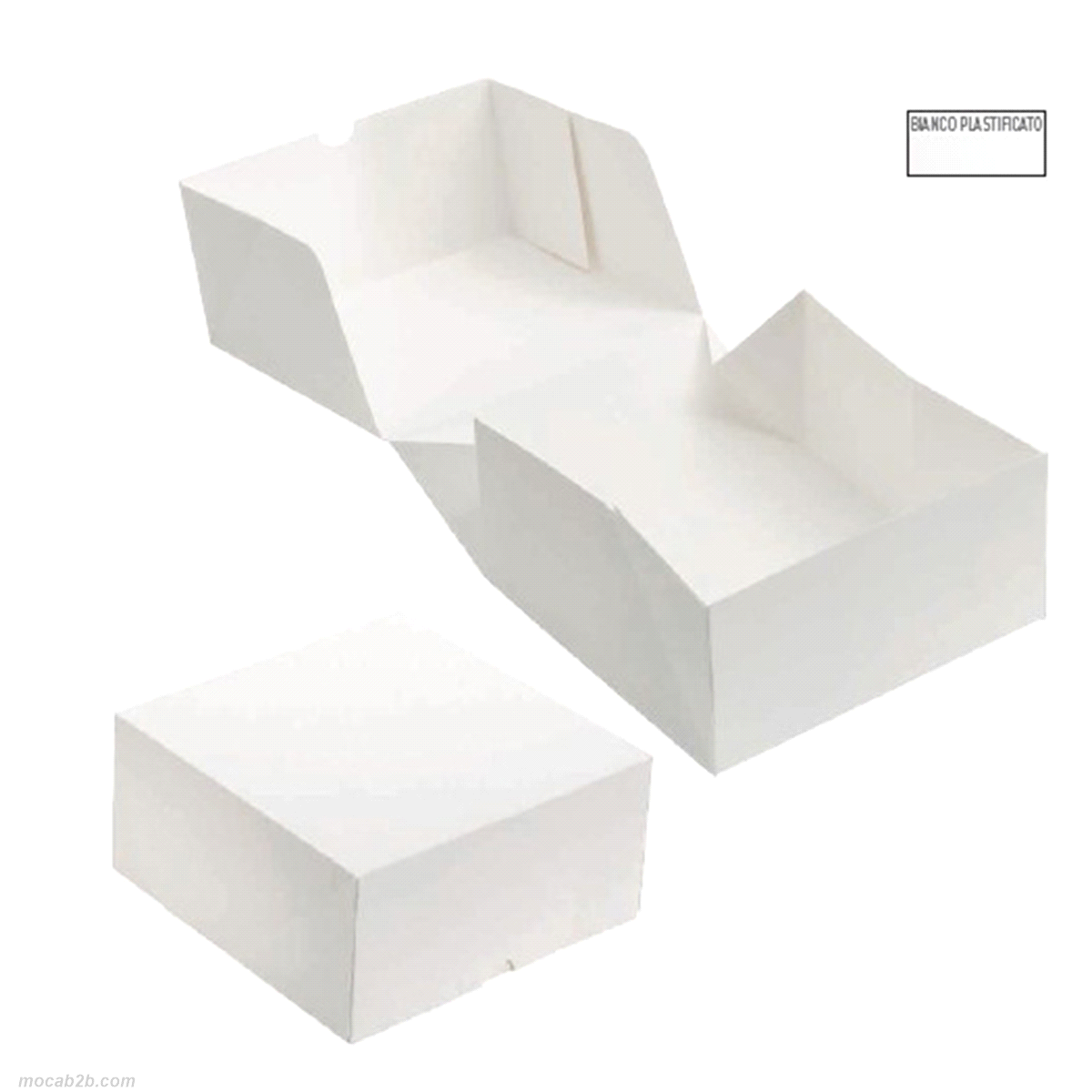 SCATOLA BIANCA PLASTIFICATO 24x24h8 