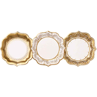 PIATTI PARTY PORC.GOLD MEDI ASS.x12p 