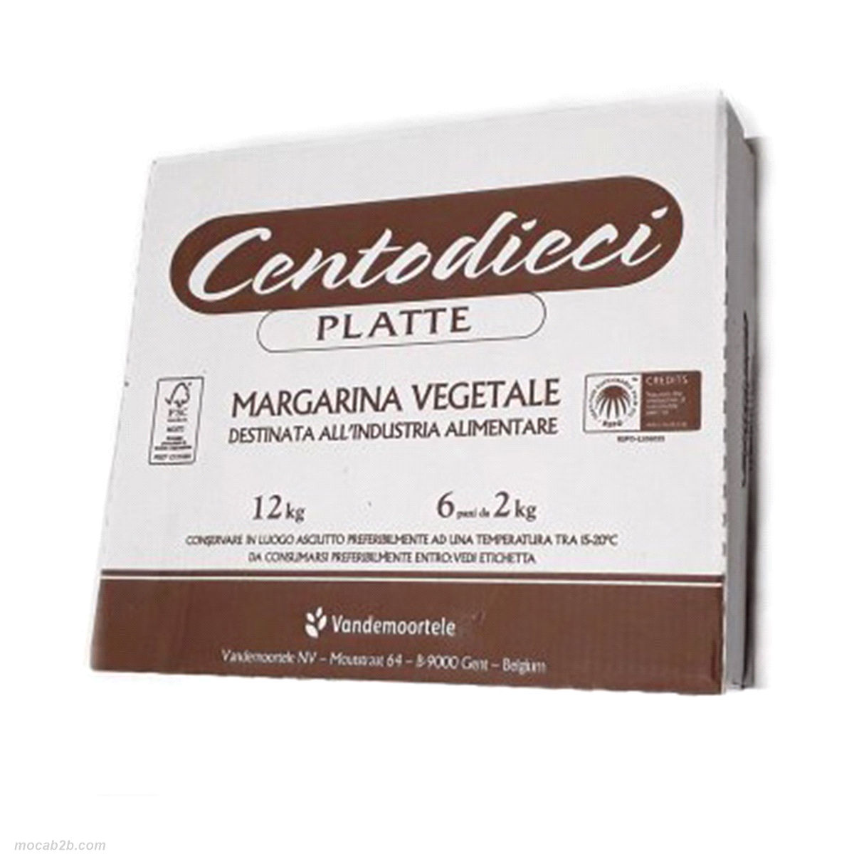 Margarina 100% vegetale. Senza grassi idrogenati. Ideale per sfoglia e croissant. 