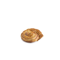 Chiocciola al burro guarnita con crema pasticcera e perle di zucchero. La particolarità di queste perle è che non si sciolgono in cottura rimanendo così piacevolmente croccanti al palato.
Peso: 120gr.
Scongelare 30 min. a T. amb.
Cottura: 20-25 min. a 170-190°C
 