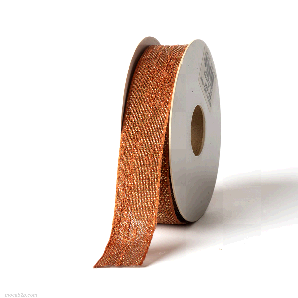 Nastro bouclè lurex colore bruciato 25mm x 10mt. 