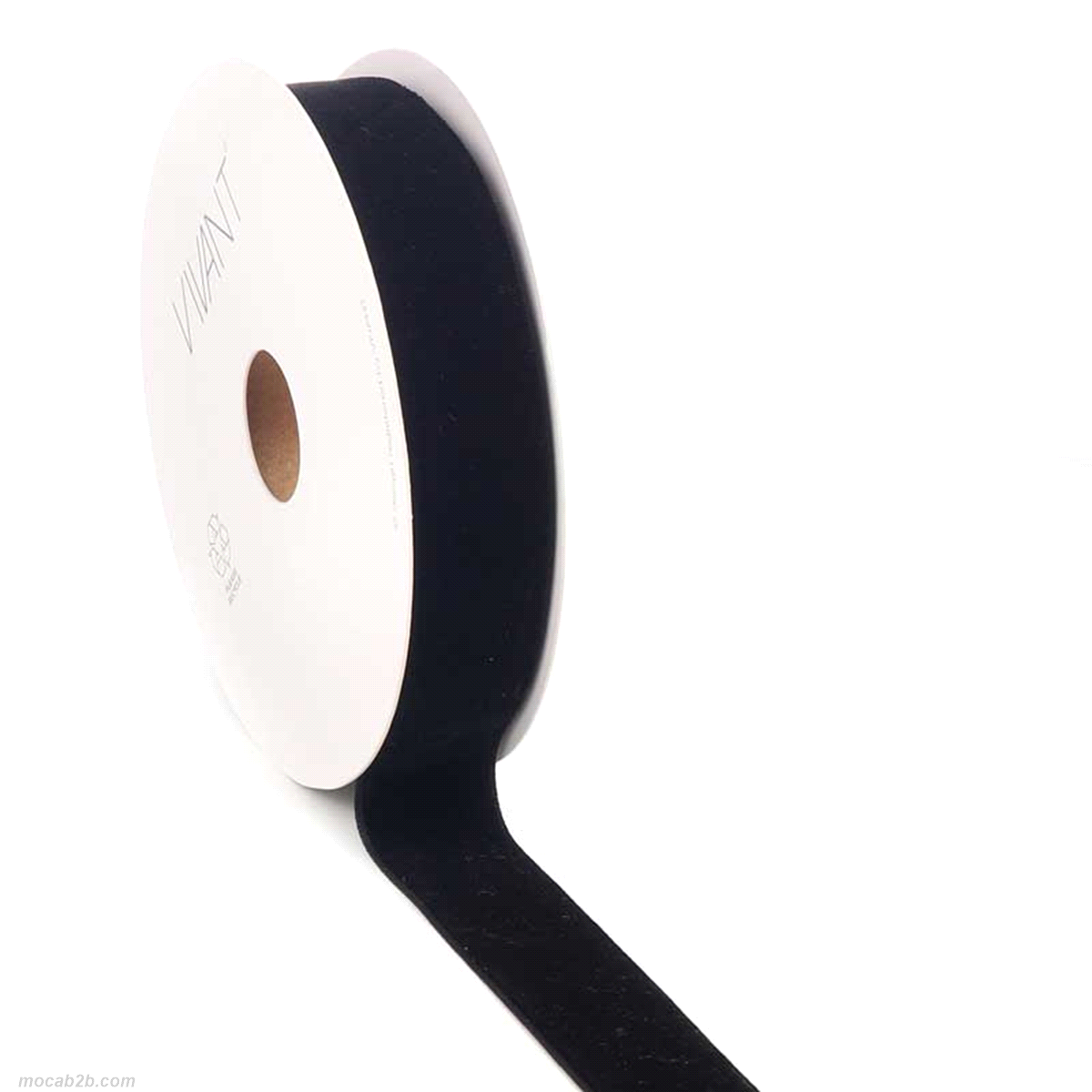 Nastro Velvety nero mm25x10mt. 
