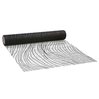 Runner deco flow nero cm28 x3mt. 
