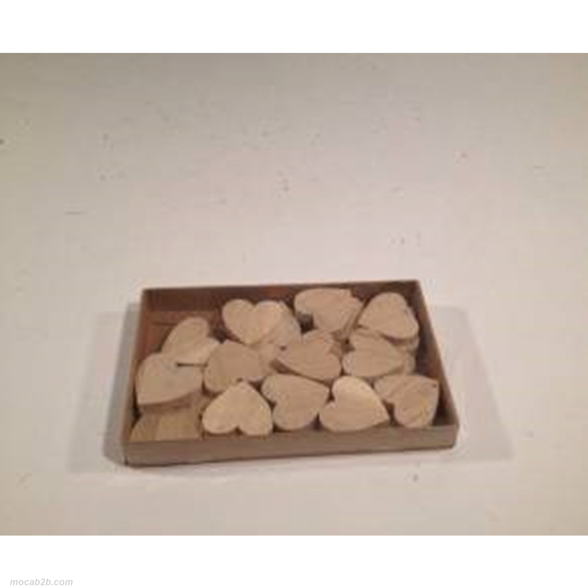 CUORI LEGNO NATURALI 4cm x24pz 