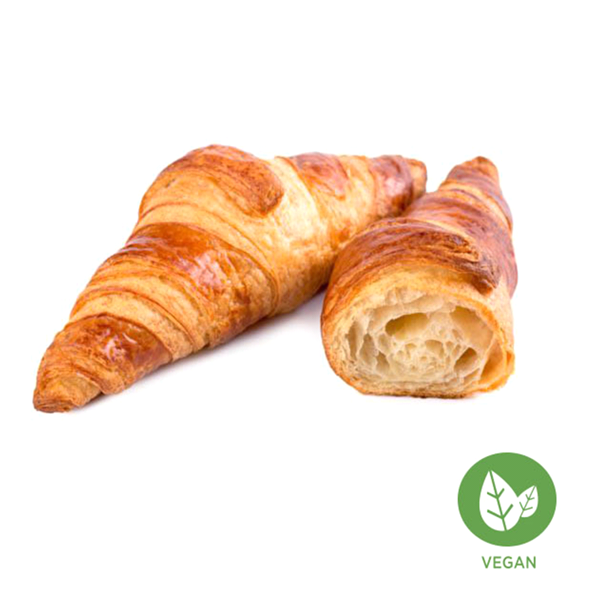 Croissant vegano con l