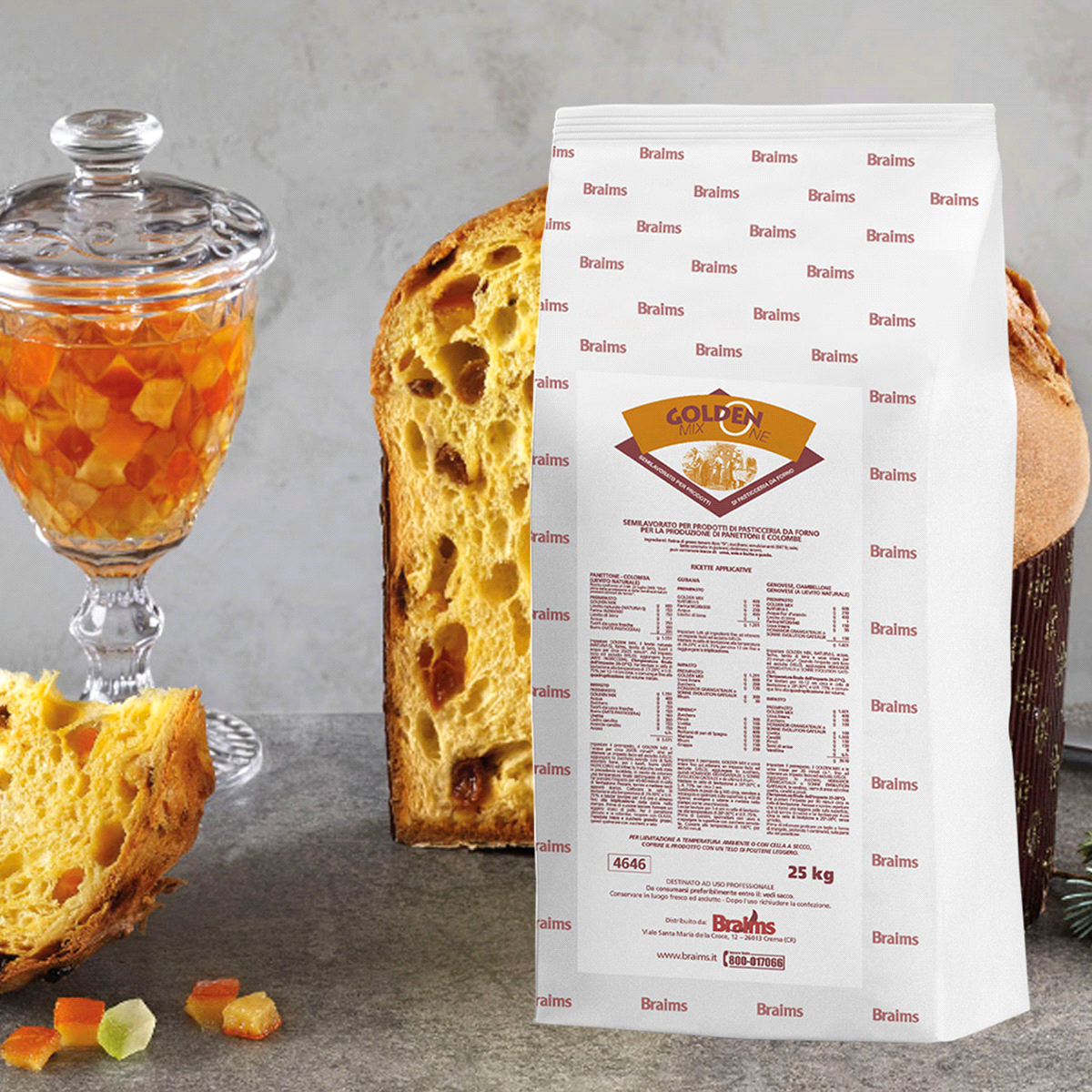 Ingrediente per la produzione di Panettone, Colomba e paste lievitate di altissima qualità. 