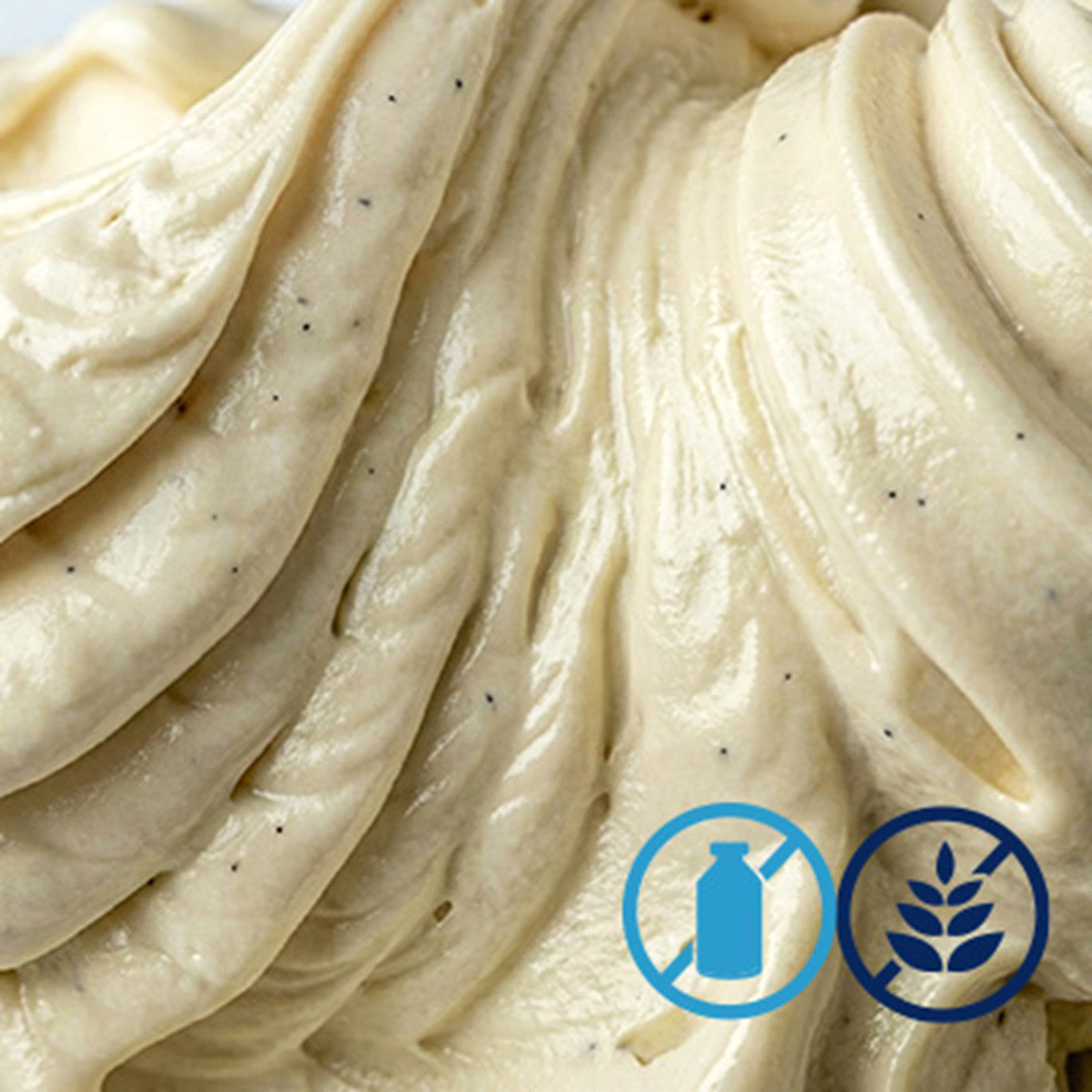 Prodotto fast per realizzare un gelato o sorbetto alla vaniglia senza glutine e senza lattosio. Basta aggiungere solo acqua. 