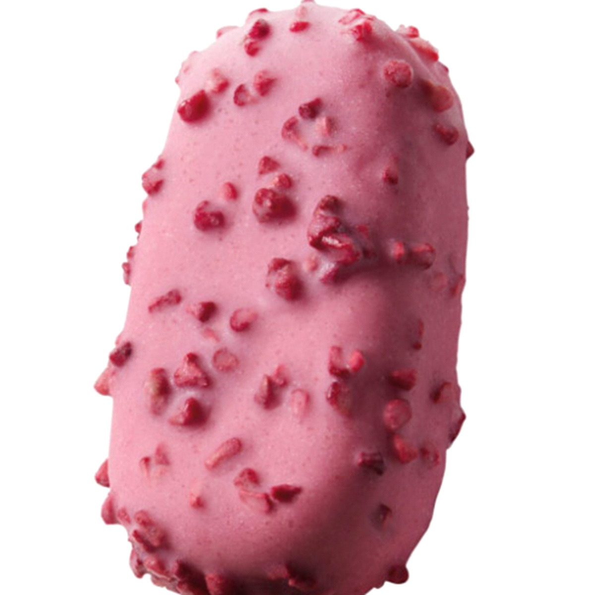 Copertura con granella di frutta liofilizzata e succo concentrato disidratato di lampone. Ideale per lavorazioni in gelateria e pasticceria artigianale. Ottimo per stecchi gelati e biscotti gelato. 