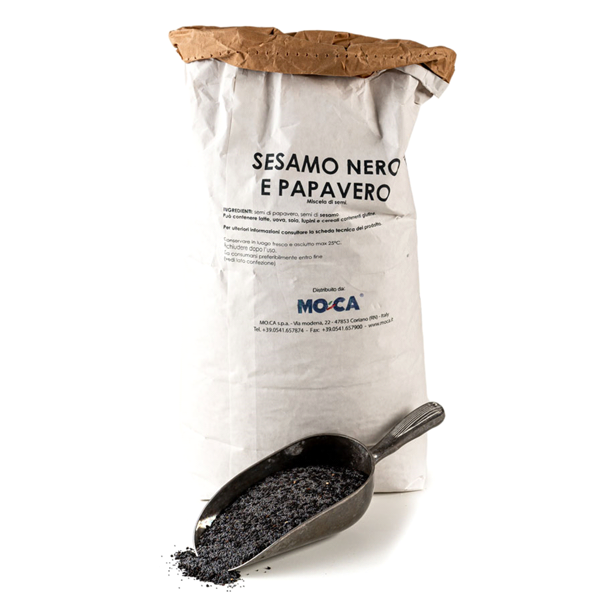 Miscela di semi di papavero e semi di sesamo. 