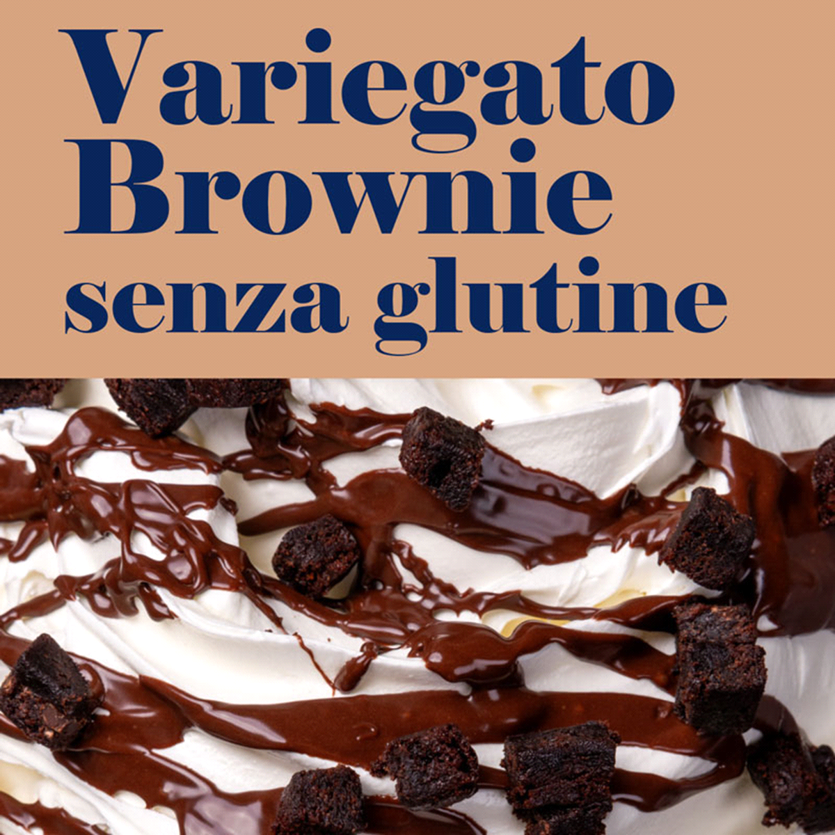 Variegato di crema al cioccolato e nocciola con all