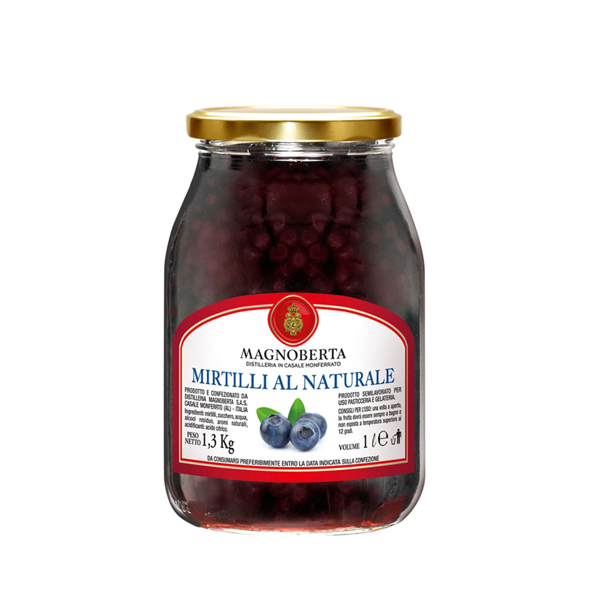 Mirtilli al naturale per uso pasticceria e gelateria 