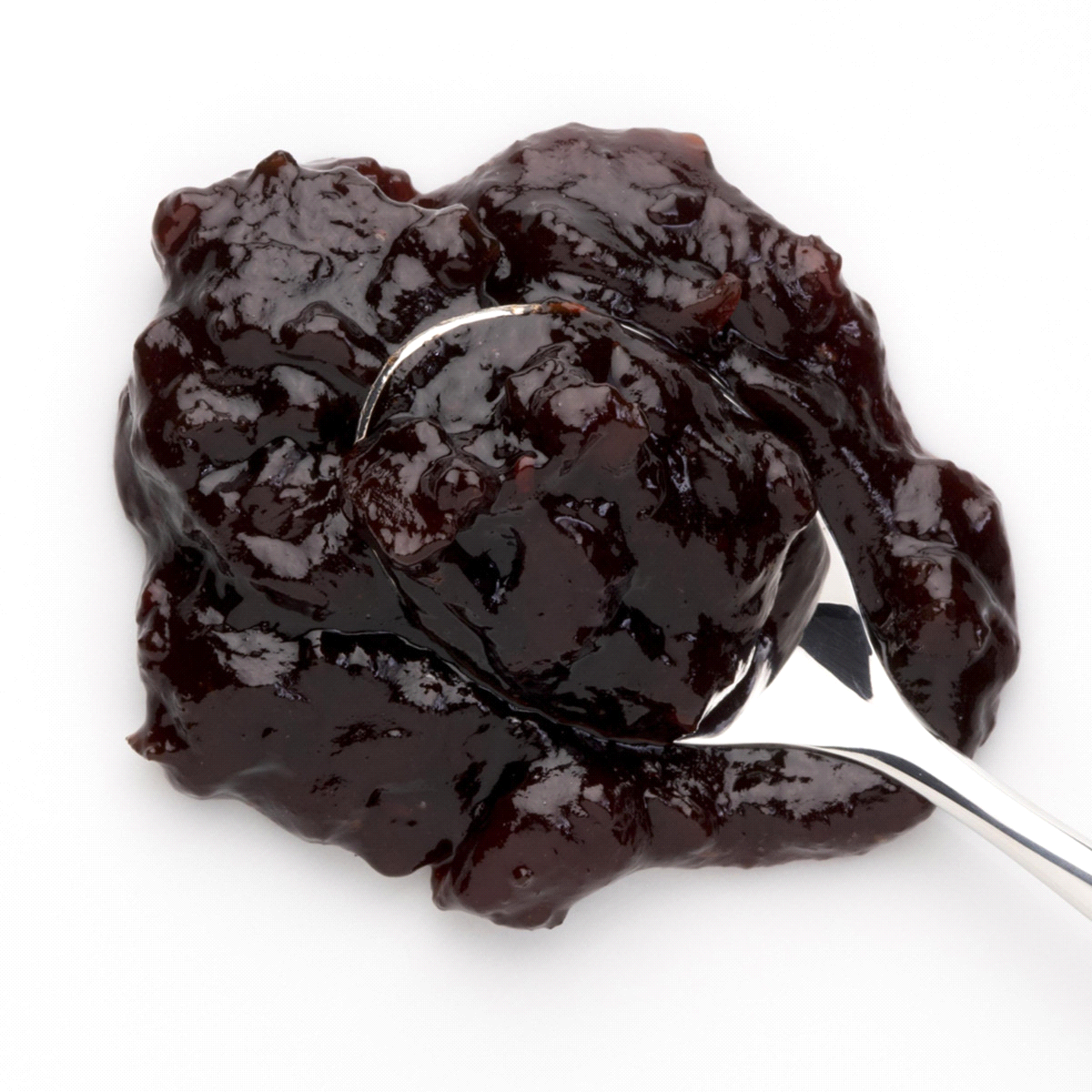 Confettura preparata con visciola e frutta (prugne, ciliegie, amarene,albicocche,mele). Preparata con 87% di frutta e zucchero di canna. Presenza di pezzi di frutta. 