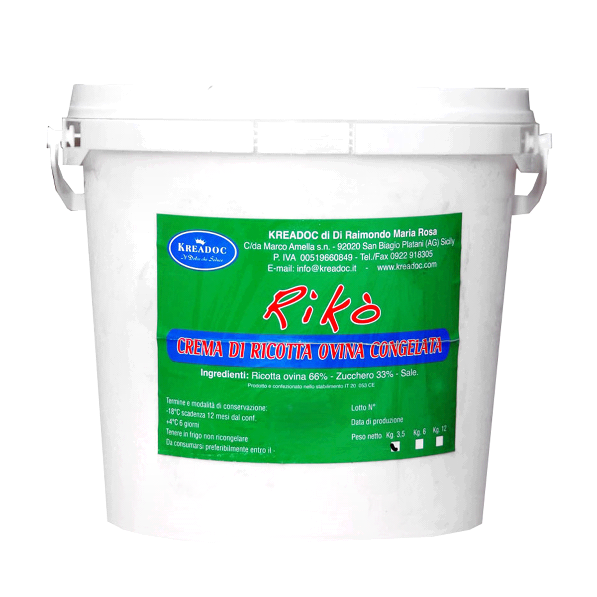 Ricotta ovina zuccherata professionale, ideale per pasticceria. Prodotto congelato pronto all’uso, realizzato con siero di latte ovino (66%), zucchero (33%) e un pizzico di sale, senza OGM né radiazioni ionizzanti. Dal gusto delicato e profumo tipico, è perfetta per farciture di cannoli, cassate, dolci al cucchiaio e preparazioni da forno.
Modalità d’uso: lasciare scongelare per circa 5 ore in frigorifero a +0/+4°C. Una volta scongelato, conservare in frigo e consumare entro 6 giorni.
Conservazione: -18°C – Non ricongelare dopo lo scongelamento. 
