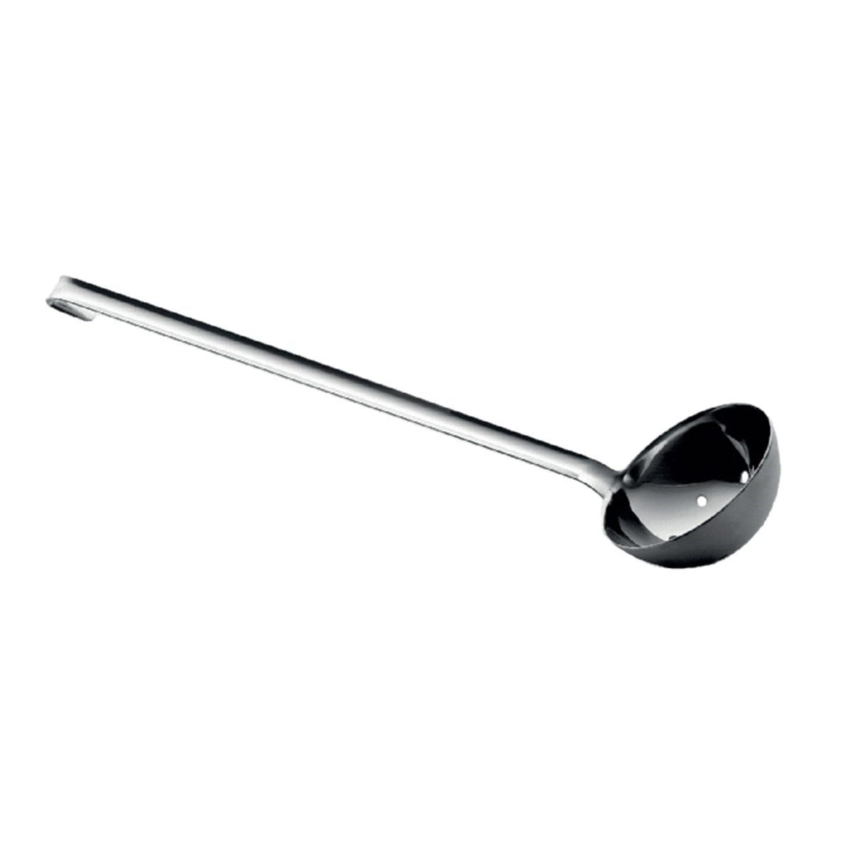 Descrizione articolo in fatturazione: MESTOLINO GRANDE C/FORI INOX d4,5 TG ... 