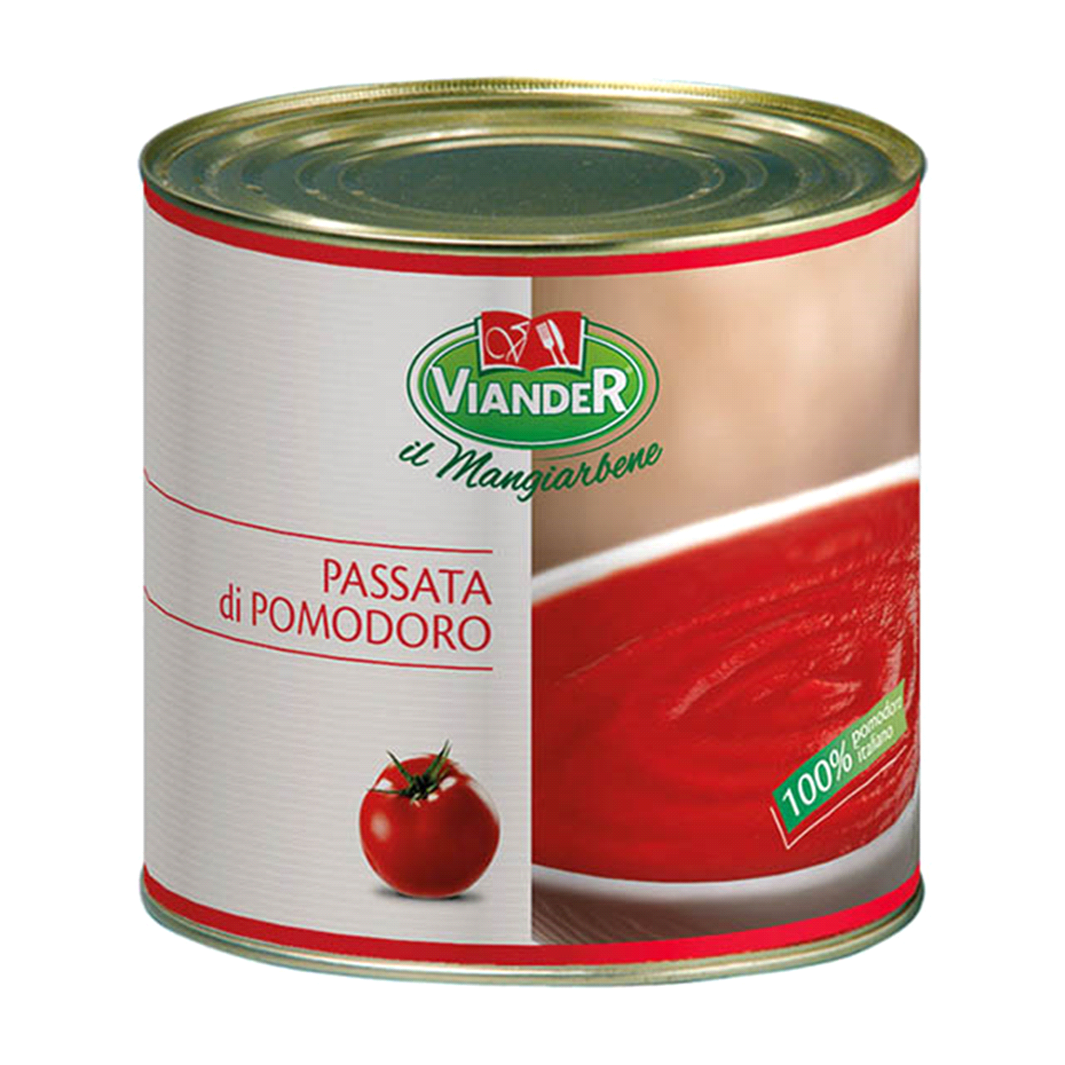 Pomodori rossi e lavorati in giornata con un procedimento che prevede l’eliminazione delle bucce e delle pelli, infine salsato e concentrato. Per sughi e salse. 