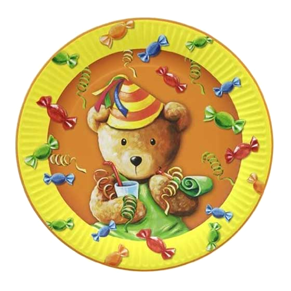 PIATTI CARTA SWEET TEDDY 23cm x10pz 