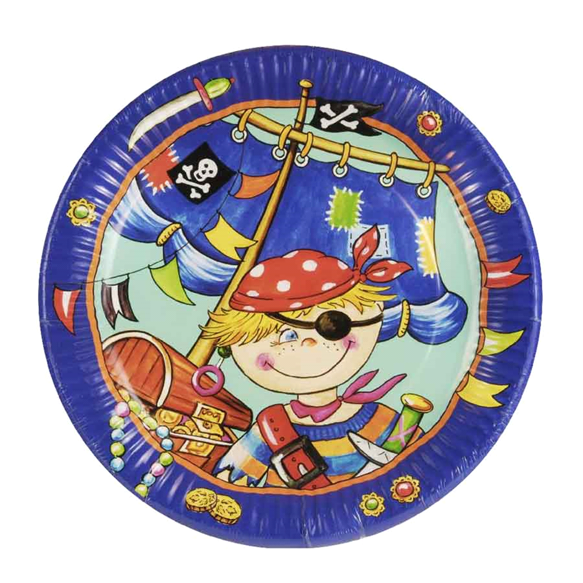 PIATTI CARTA PIRATA 23cm x10pz 