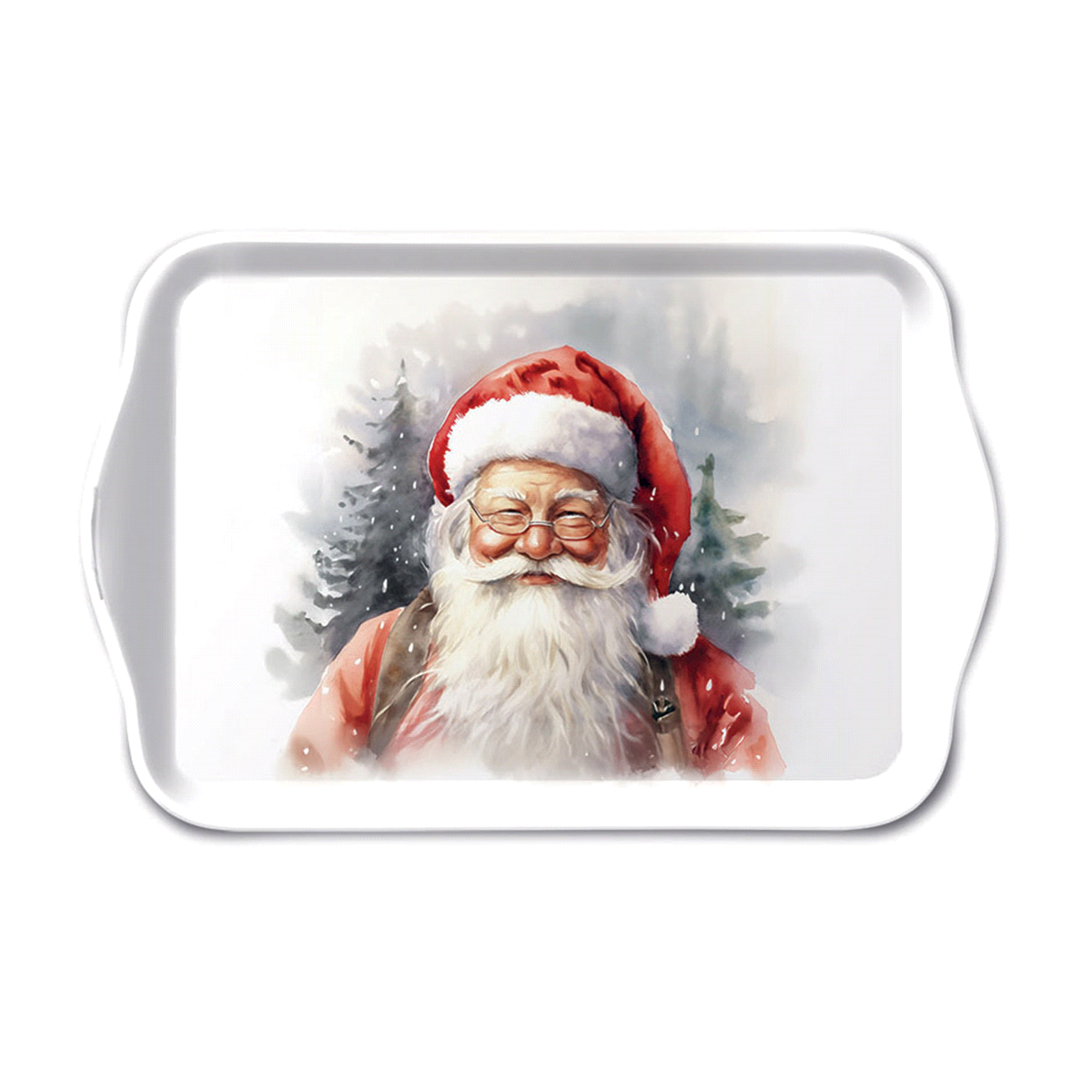 VASSOIO HAPPY SANTA MELAMINA 13x21cm 