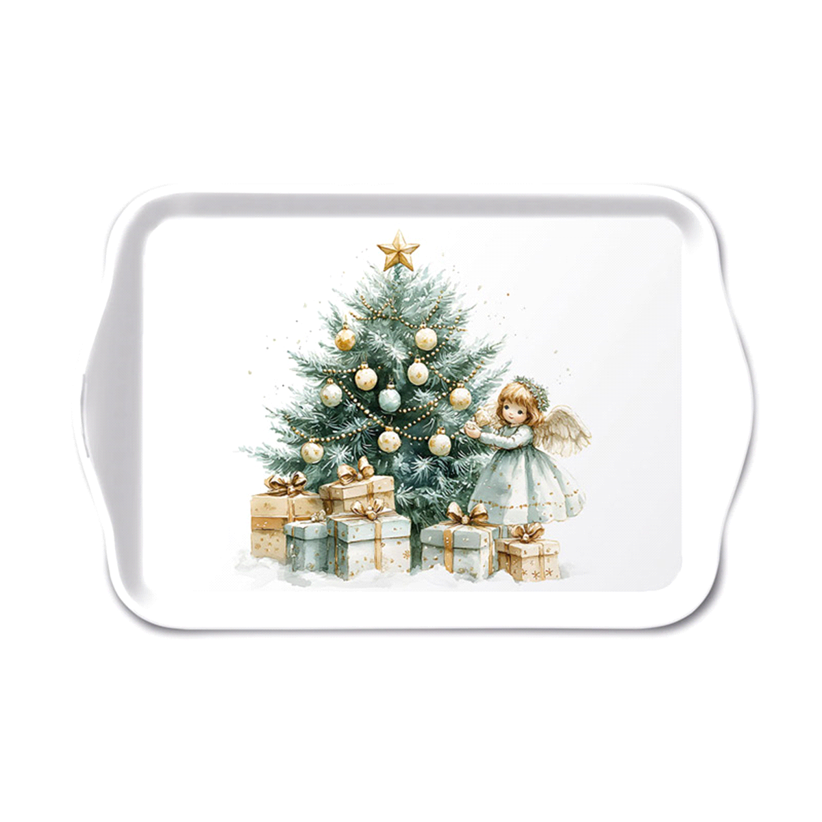 VASSOIO CHRISTMAS FAIRY MELAMINA 13x21cm 