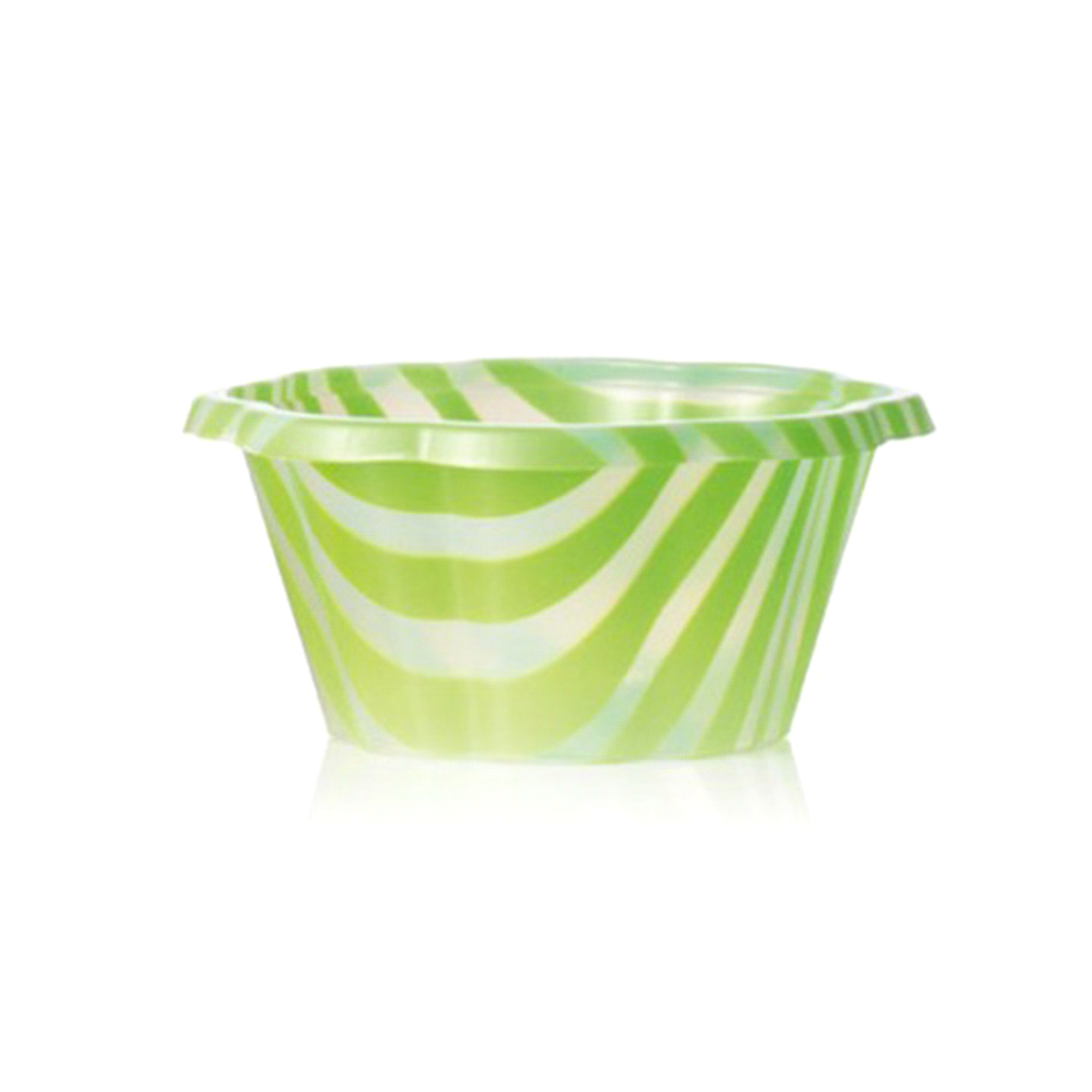 Materiale PSMS - Misura (H) 42 - Diametro 90 - Capacità 130 - Colore Striata Verde. 
