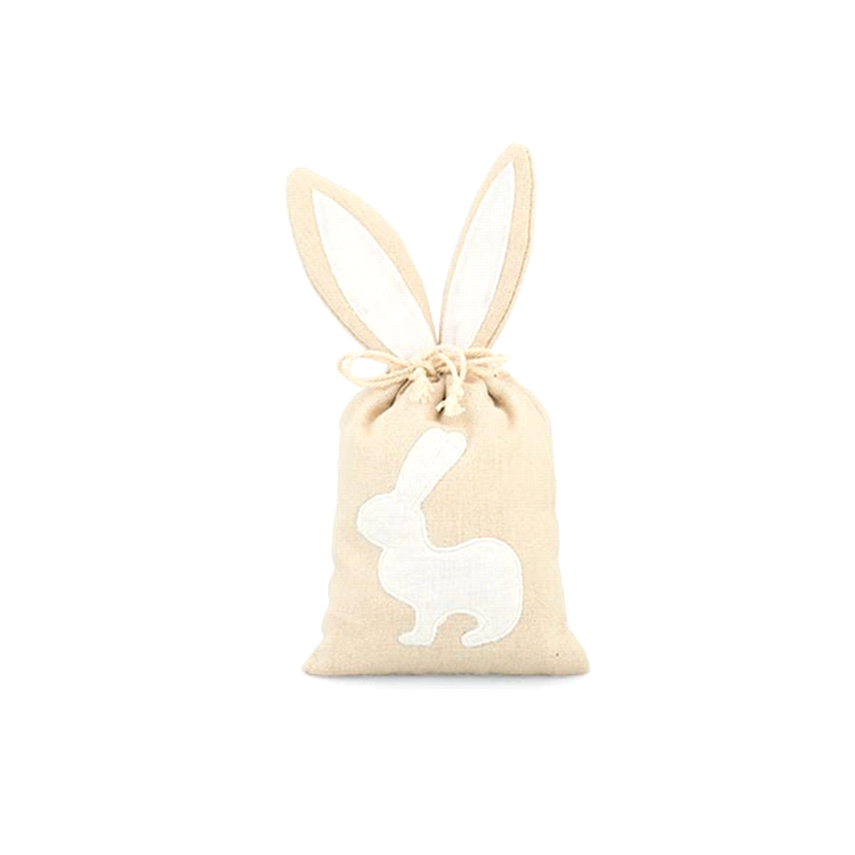 SACCHETTO CON CONIGLIETTO BIANCO 10x20 