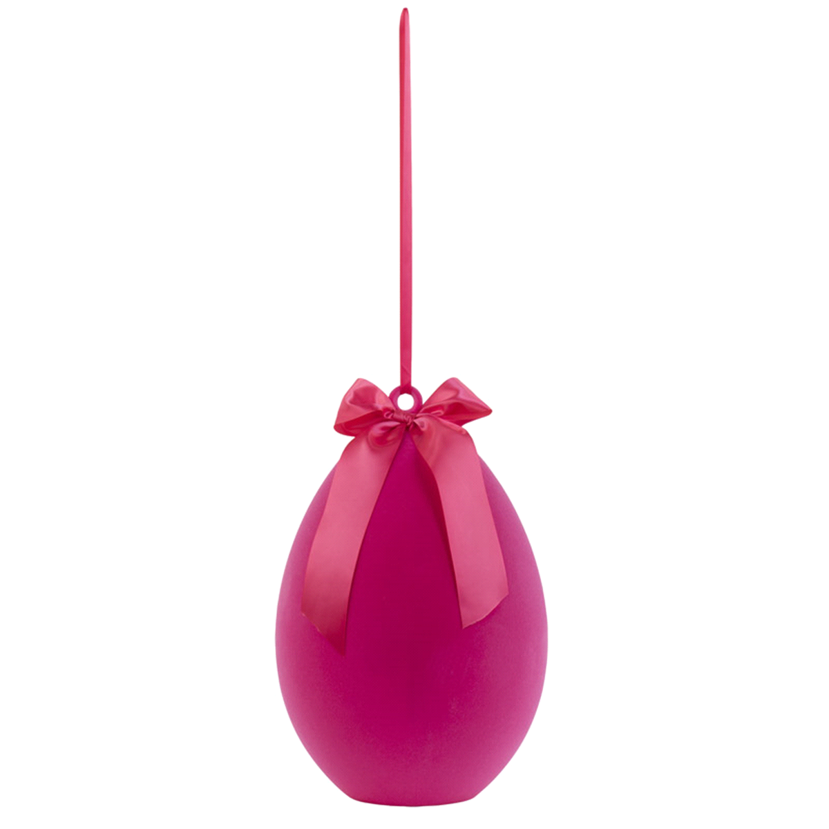 UOVO FUXIA FLOCCATO DA APPENDERE h.40 