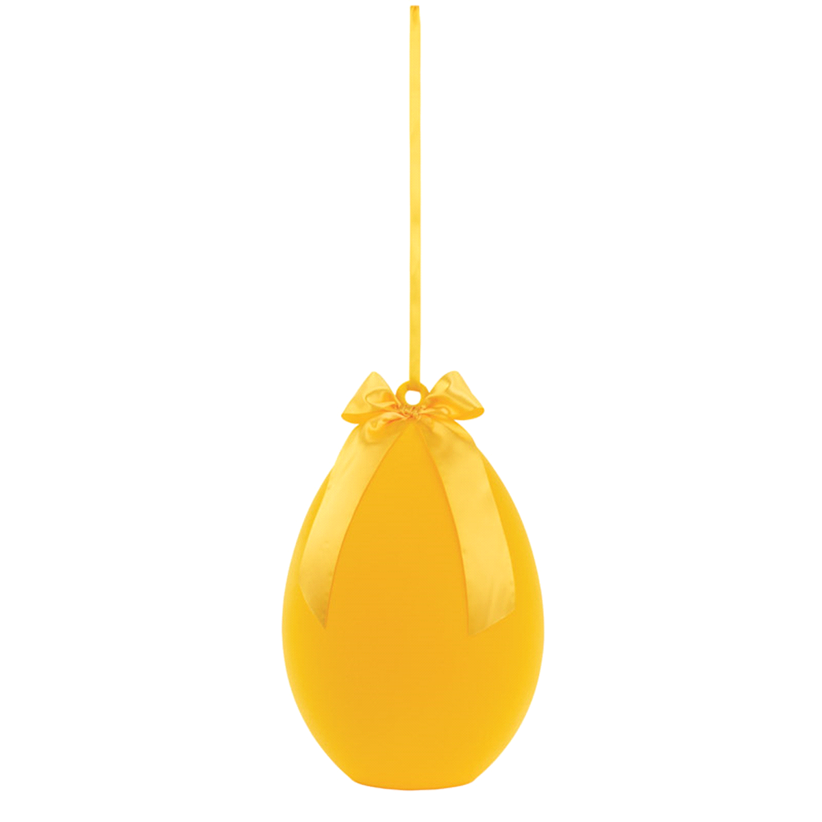 UOVO GIALLO FLOCCATO DA APPENDERE h.40 