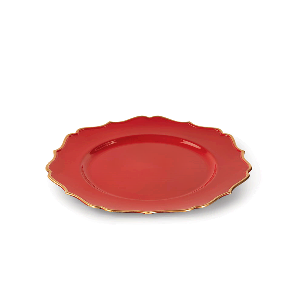 SOTTOPIATTO ROSSO/ORO @32,5cm 
