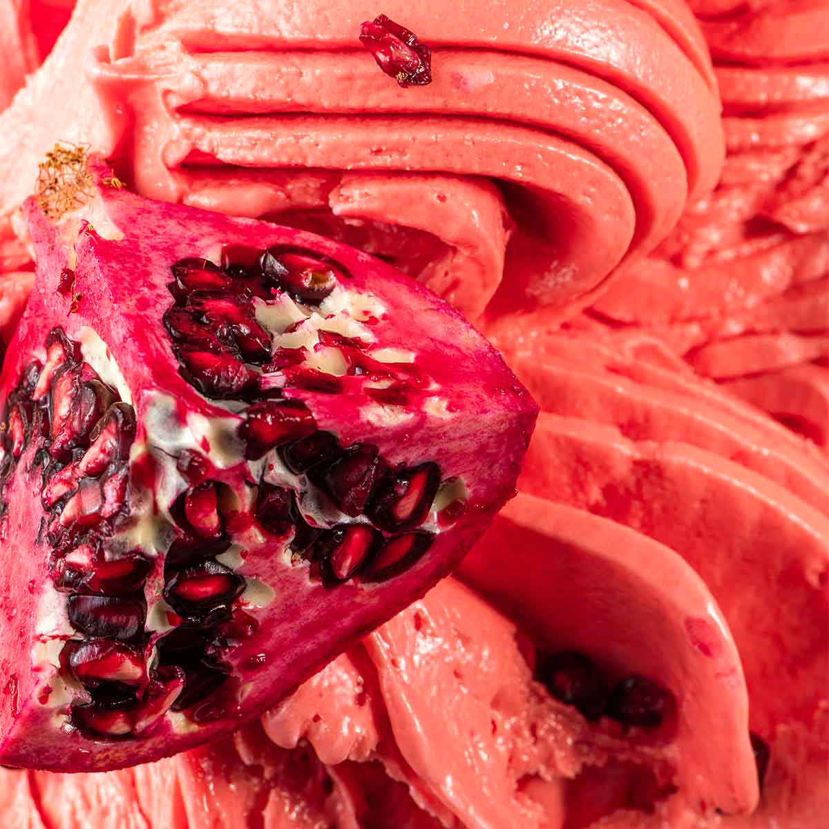 Prodotto FAST completo per ottenere un gelato, sorbetto o semifreddo alla melograna. Dosi per gelato: 1 busta + 2,5 litri di acqua. Sorbetto: 1 busta + 3 litri di acqua 