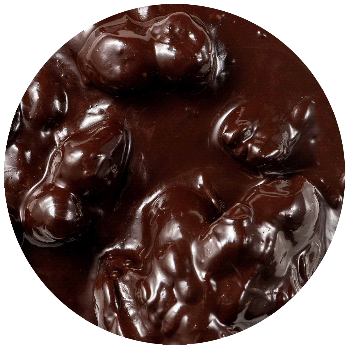 Variegato con amarene ricoperte di cioccolato. Per gelato o semifreddo 